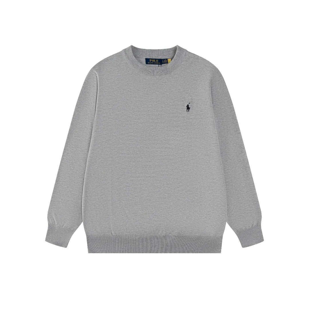 P206 #R80 Ralph Lauren Knitted Pony Embroidered Round Neck Pullover Sweater Official Website Synchronized Same Style for Men and Women Sizes: S-XL Color: White Blue Khaki Army Green Dark Gray Gray Navy Red Label Navy Blue White Label Black White Label Black Red Label Classic Cotton Yarn 100% White Cotton High Quality Goods Classic styles have always been popular! The workmanship details are very good! The simple round neck pullover sweater is always the standard, with classic brand embroidery on the chest! All major stars have the same style! Best for couples. High quality goods! Xinjiang cotton micro-elastic and smooth fabric has excellent quality. Pure cotton is soft and skin-friendly. Size: S M L